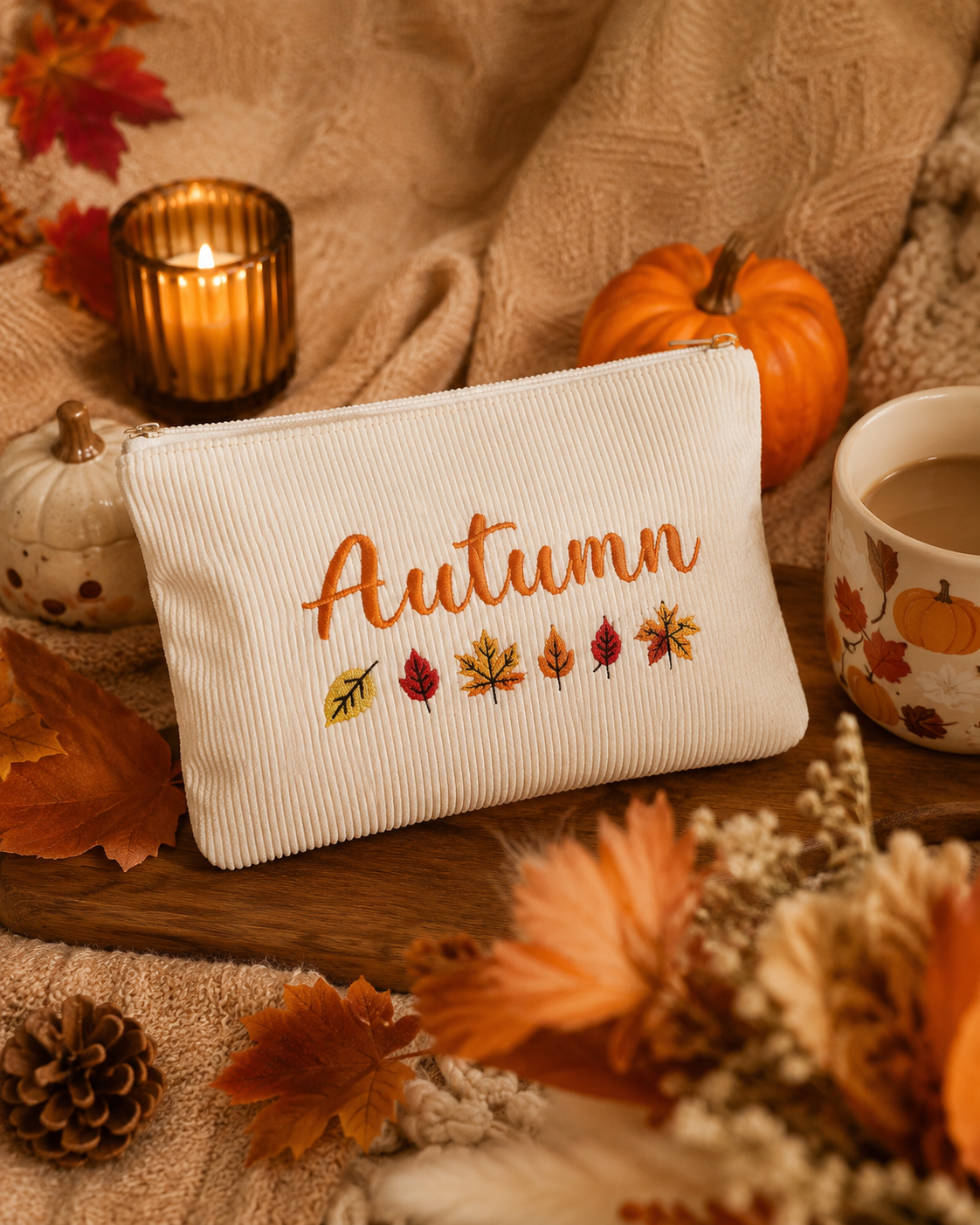 PRÉ-COMMANDE TROUSSE VELOURS CÔTELÉ « AUTUMN »