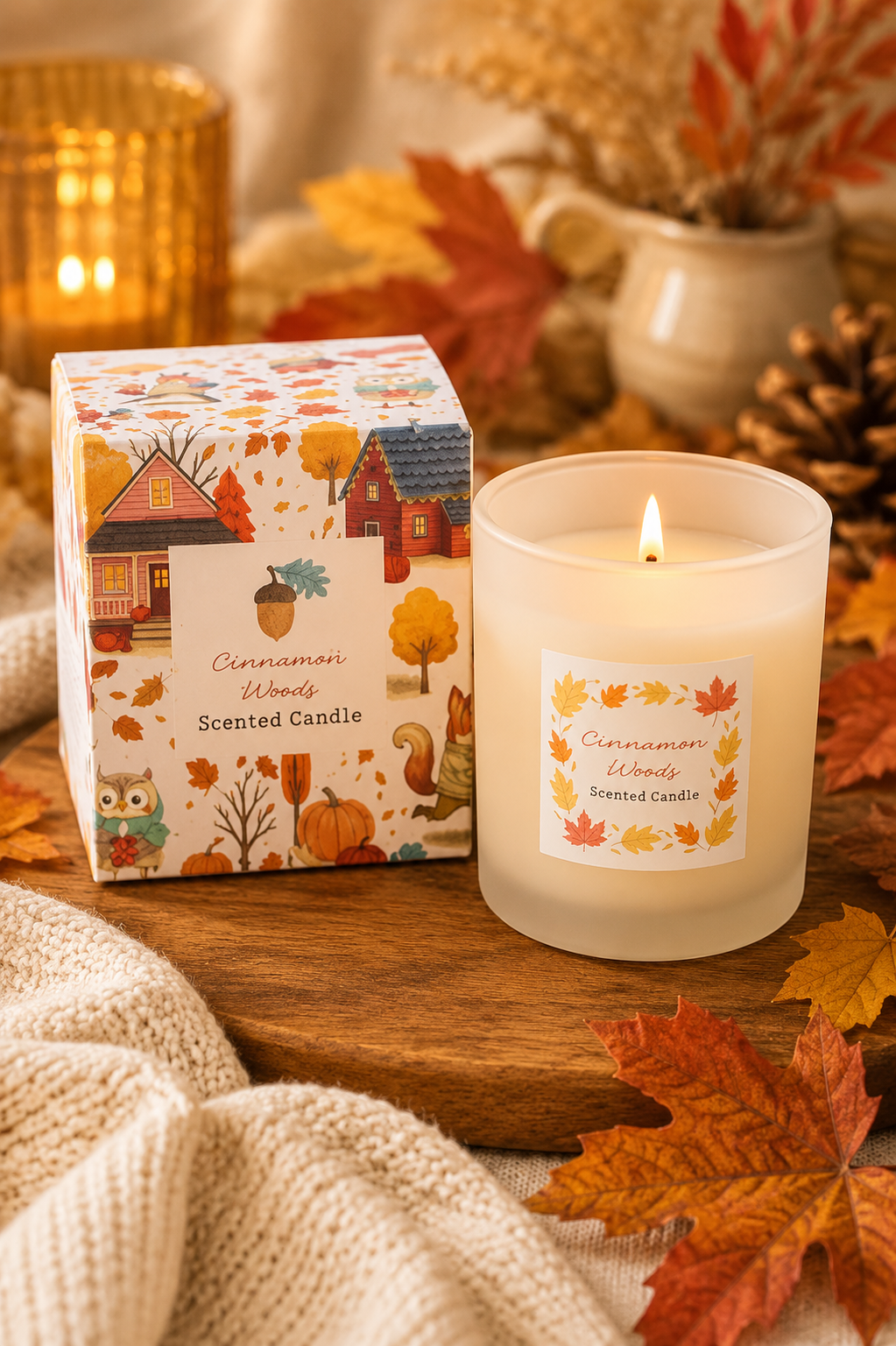 PRÉ-COMMANDE BOUGIE PARFUMÉE « CINNAMON WOODS »